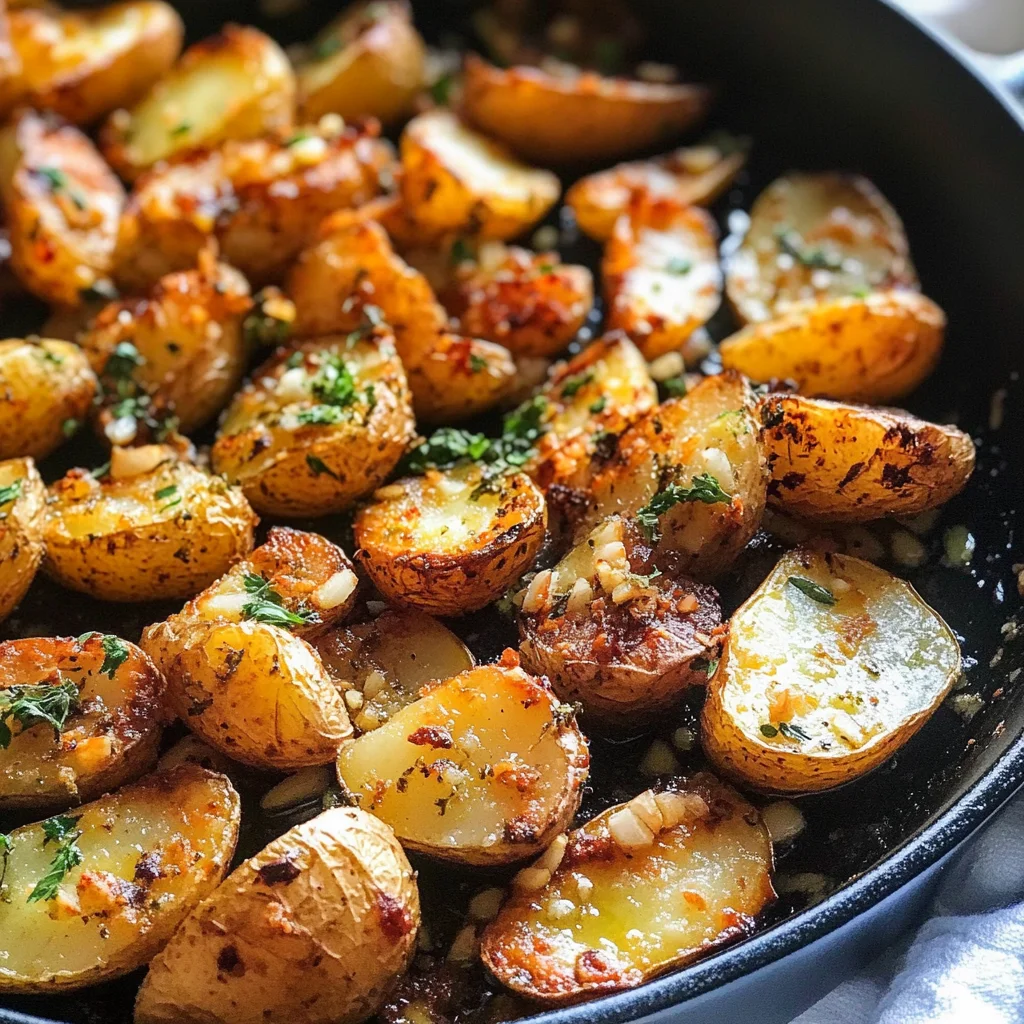 Garlic Herb Roasted Potato Skins
