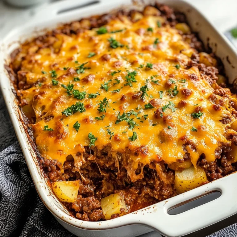 Ground Beef and Potatoes Casserole