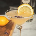 Lavender Lemon Drop Vodka Martini