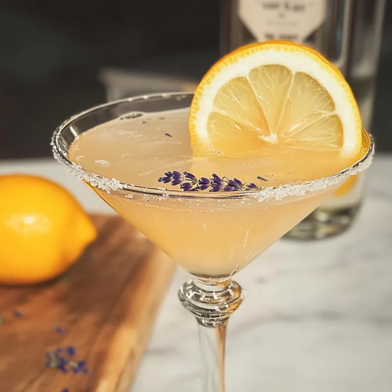 Lavender Lemon Drop Vodka Martini