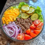 Meal Prep Cheeseburger Bowls