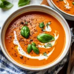 Middle-of-Winter Creamy Tomato Soup (Canned Tomatoes)