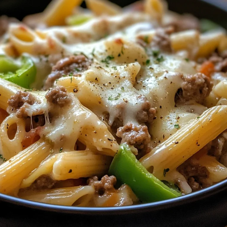 Philly Cheesesteak Pasta