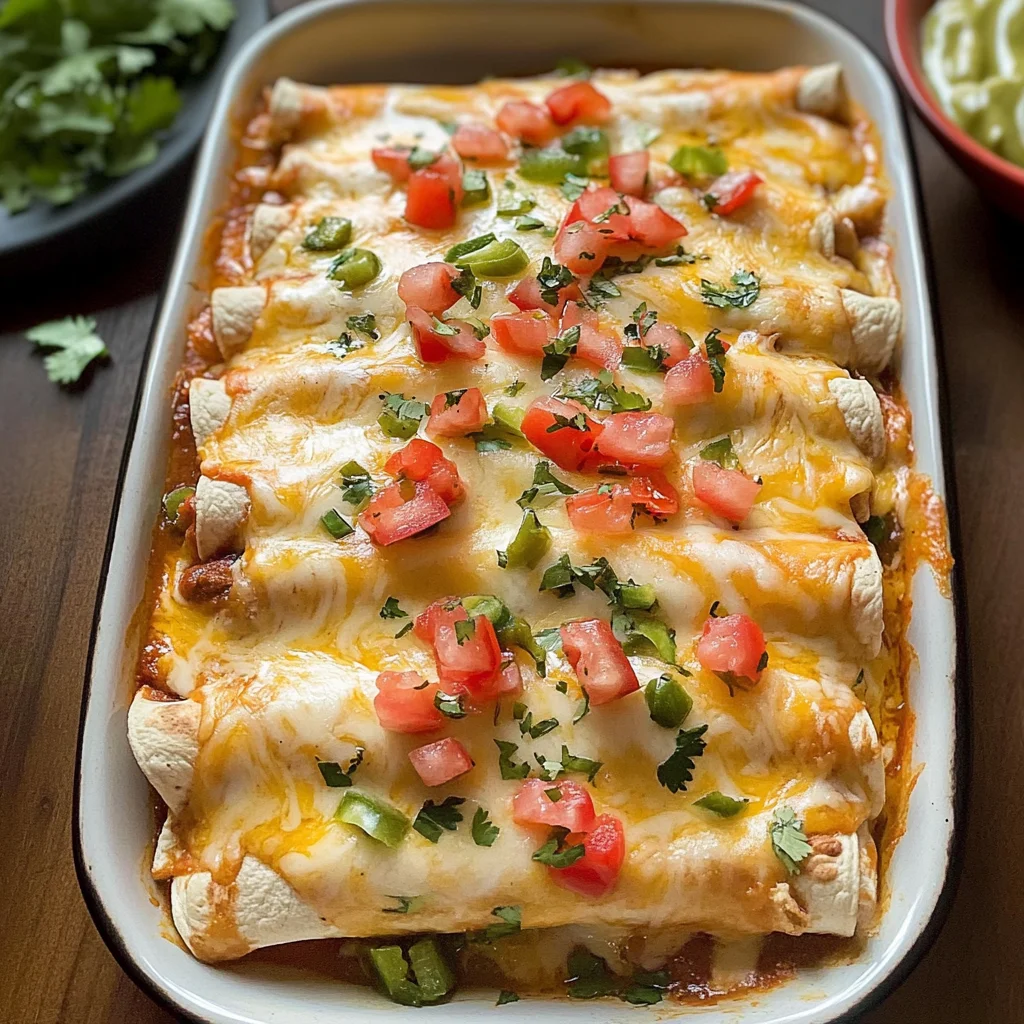 Queso Chicken Enchiladas