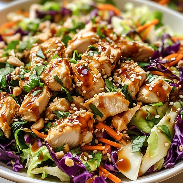 Sesame Chicken Cabbage Crunch Salad