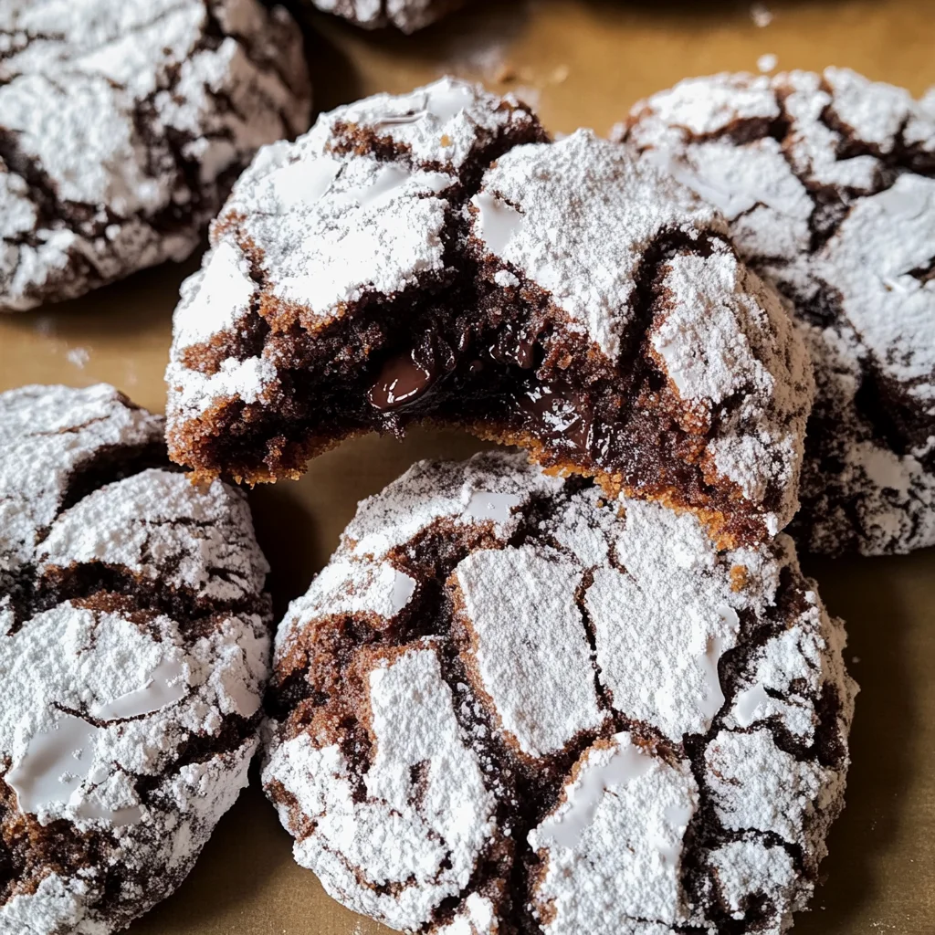 The BEST Chocolate Crinkle Cookies Recipe