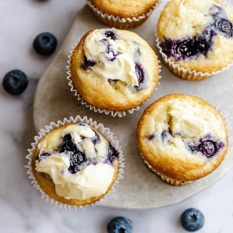 Blueberry Cream Cheese Muffins