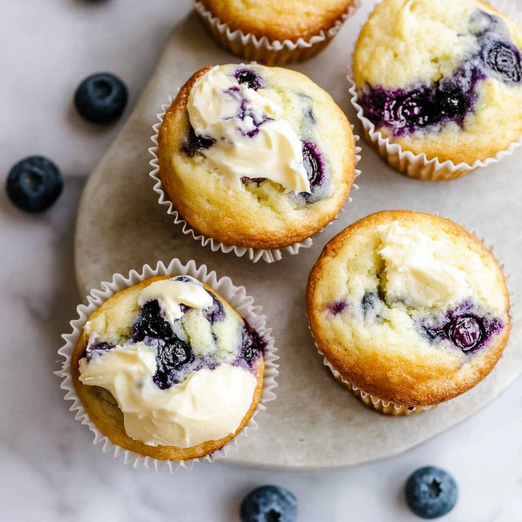 Blueberry Cream Cheese Muffins