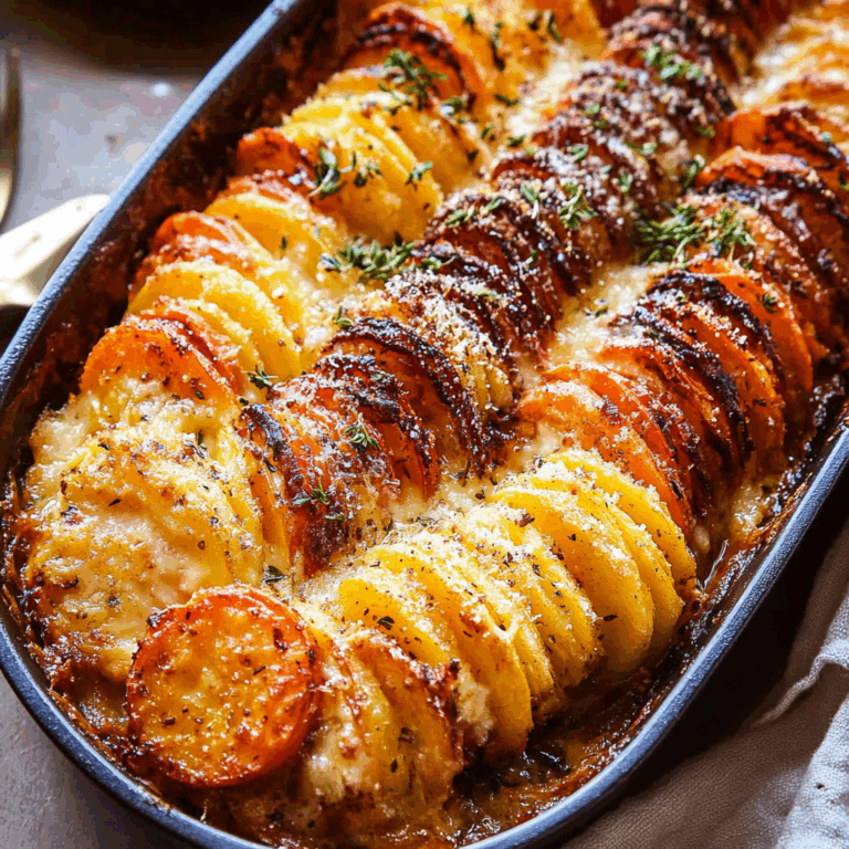 Cheesy Root Vegetable Gratin