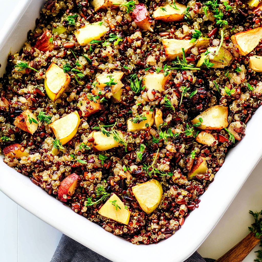 Herbed Wild Rice Quinoa Stuffing