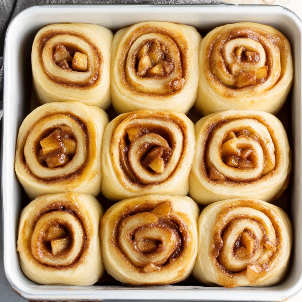 Soft-Baked Apple Cinnamon Rolls