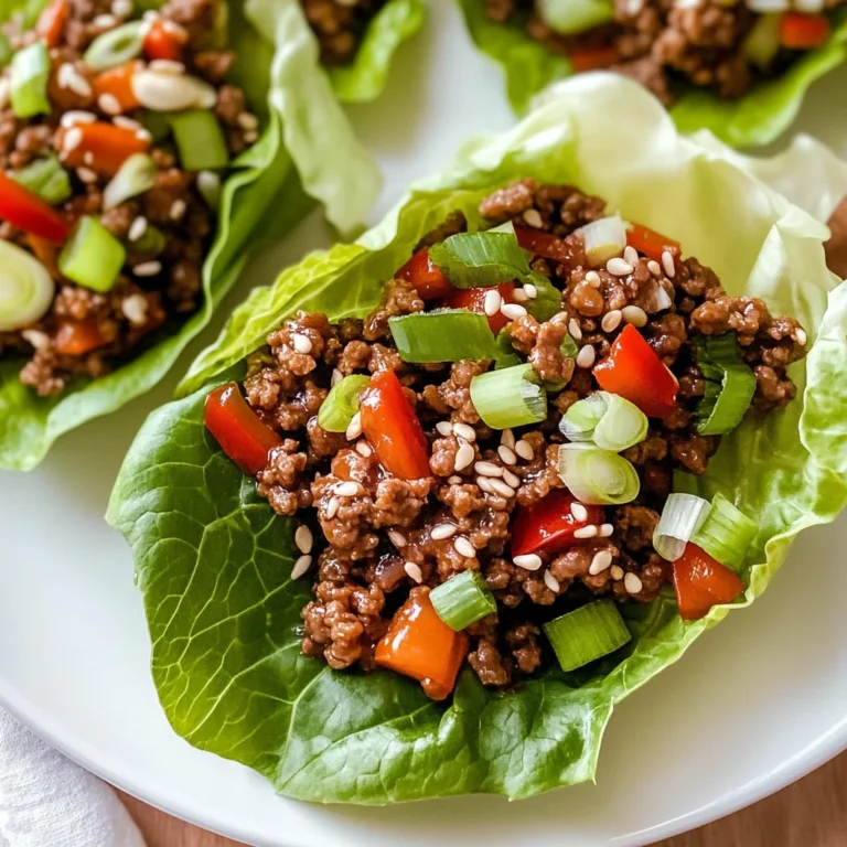 Asian Style Ground Beef Lettuce Wraps
