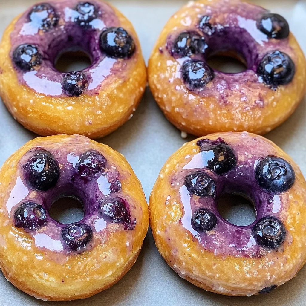 Baked Blueberry Donuts