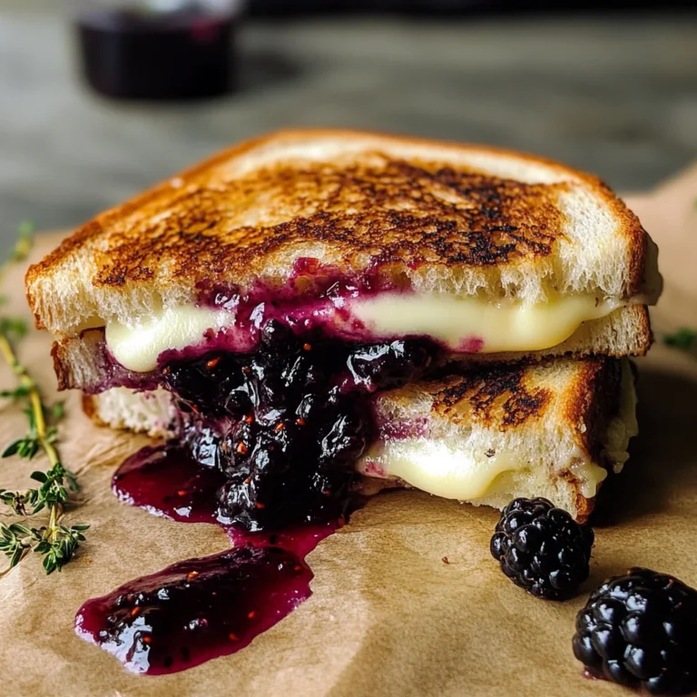 Blackberry Balsamic and Brie Grilled Cheese