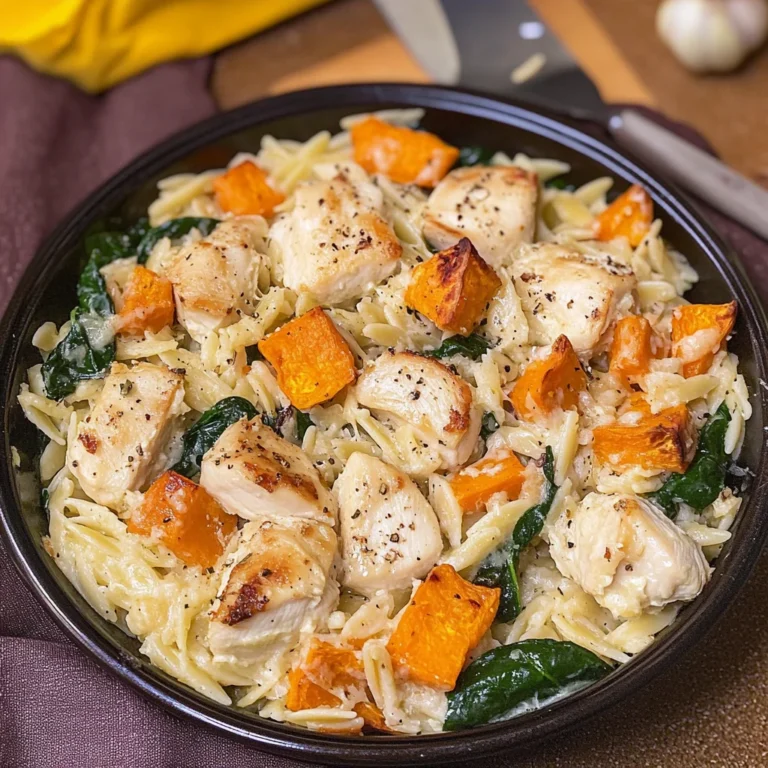 Boursin Orzo Bake with Chicken and Veggies