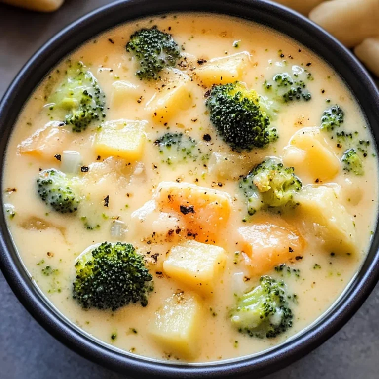 Broccoli Potato Cheese Soup Recipe