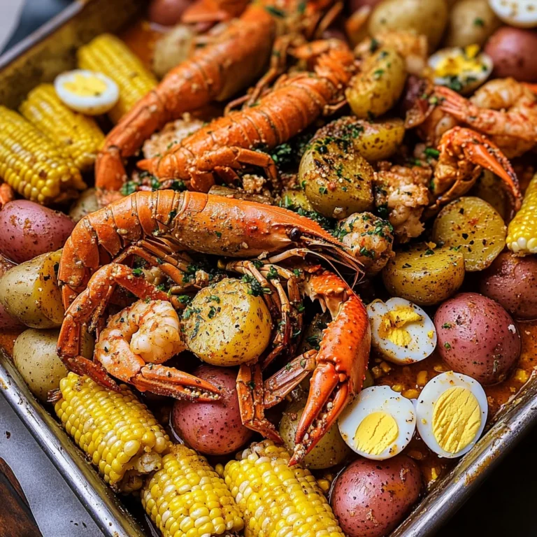 Cajun Seafood Boil with Garlic Butter Sauce