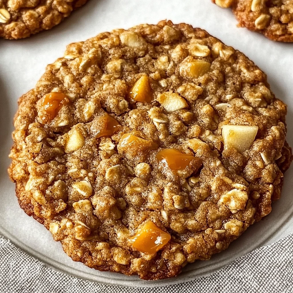 Caramel Apple Oatmeal Cookies