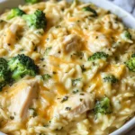 Cheesy Chicken Broccoli Orzo
