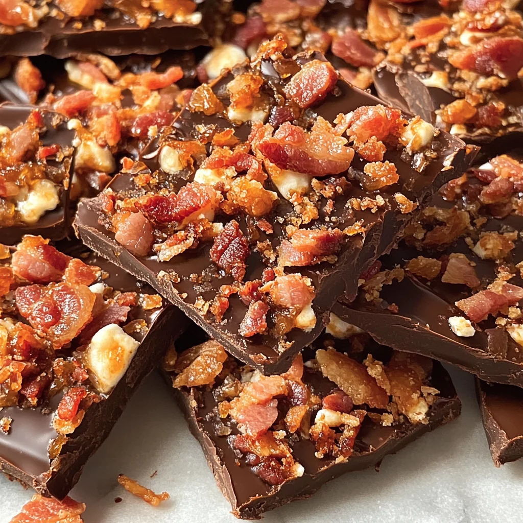 Chocolate, Caramel, Marshmallow, Whiskey & Bacon Bark