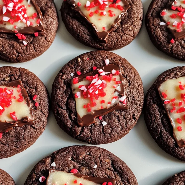 Chocolate Peppermint Bark Sugar Cookies
