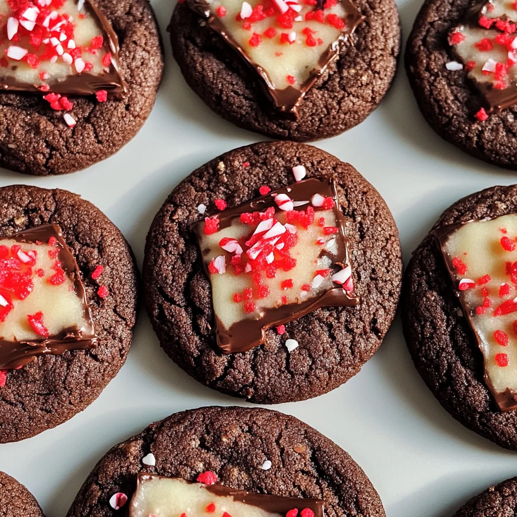 Chocolate Peppermint Bark Sugar Cookies