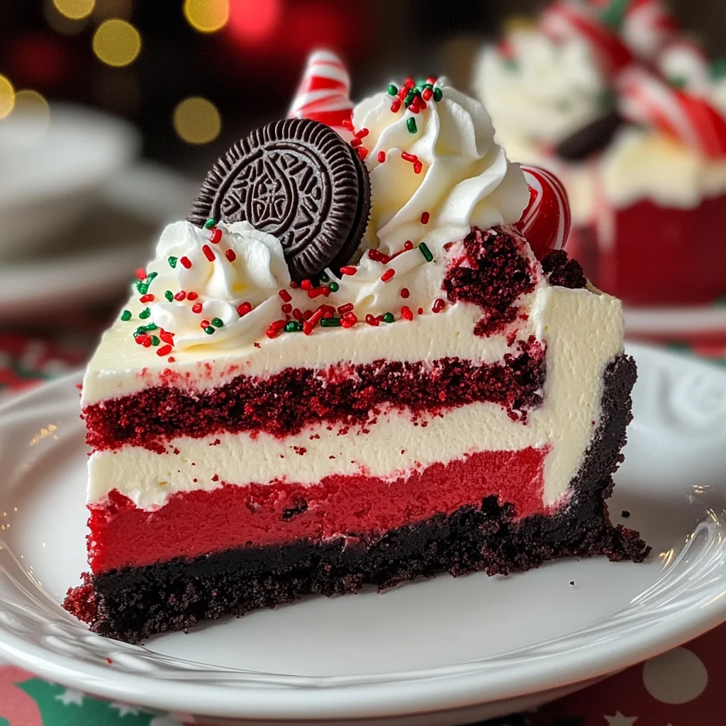 Christmas Red Velvet Cheesecake