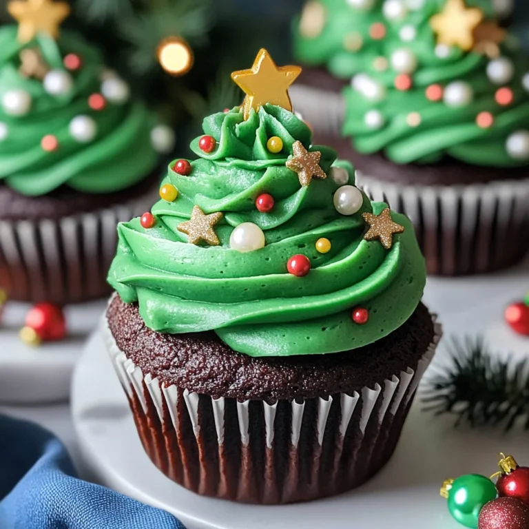Christmas Tree Cupcakes