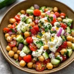 Cottage Cheese and Chickpeas Salad
