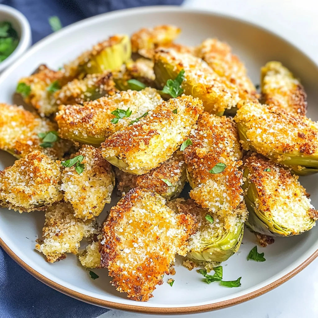 Crispy Parmesan Artichoke Hearts
