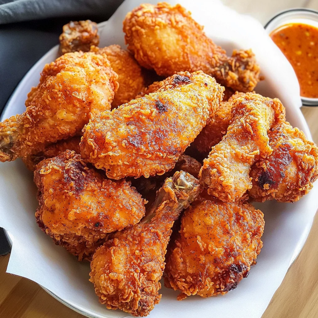 Crispy Spicy Buttermilk Fried Chicken