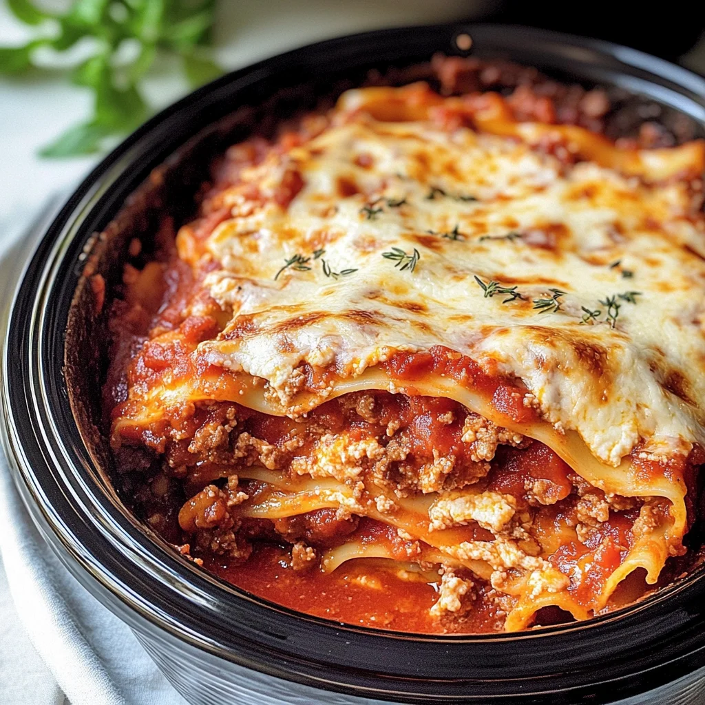 Crockpot Lasagna