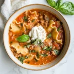 Easy Creamy Lasagna Soup