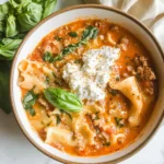 Easy Creamy Lasagna Soup