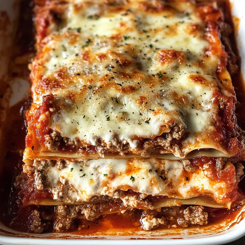 Easy Lasagna Recipe (No Boil Noodles)