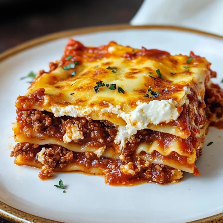 Easy Meat Lasagna