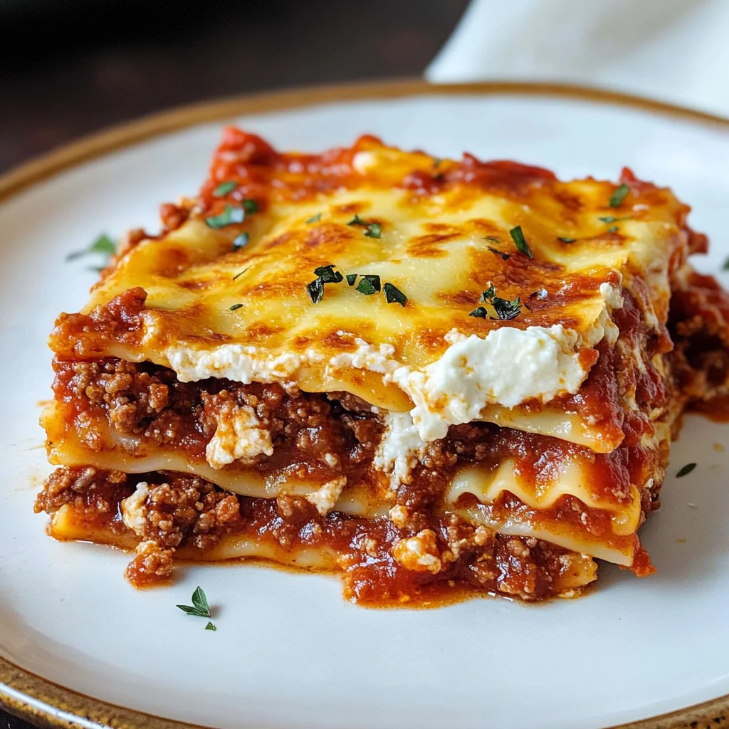 Easy Meat Lasagna