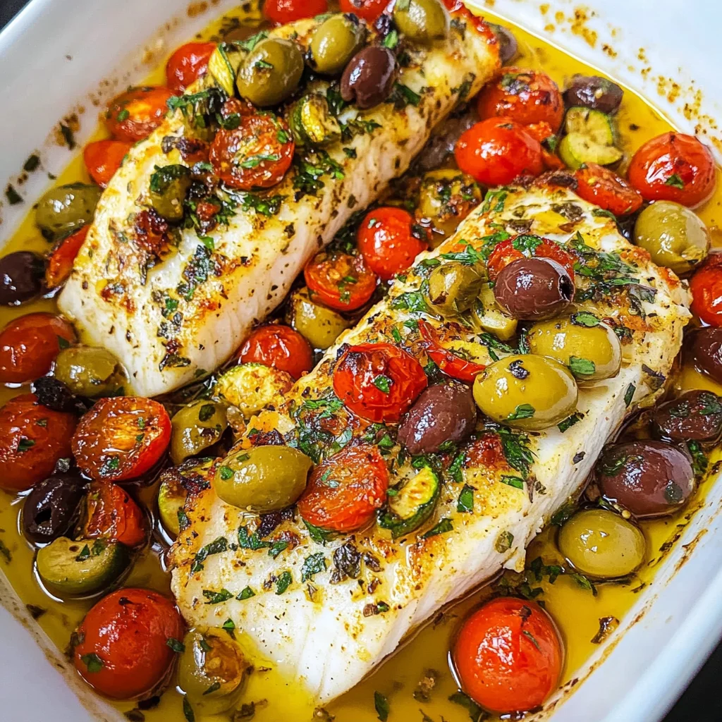 Easy Mediterranean Baked fish