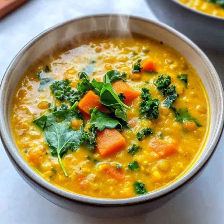 Golden Turmeric Lentil Soup ( Instant Pot, stove top or slow cooker)