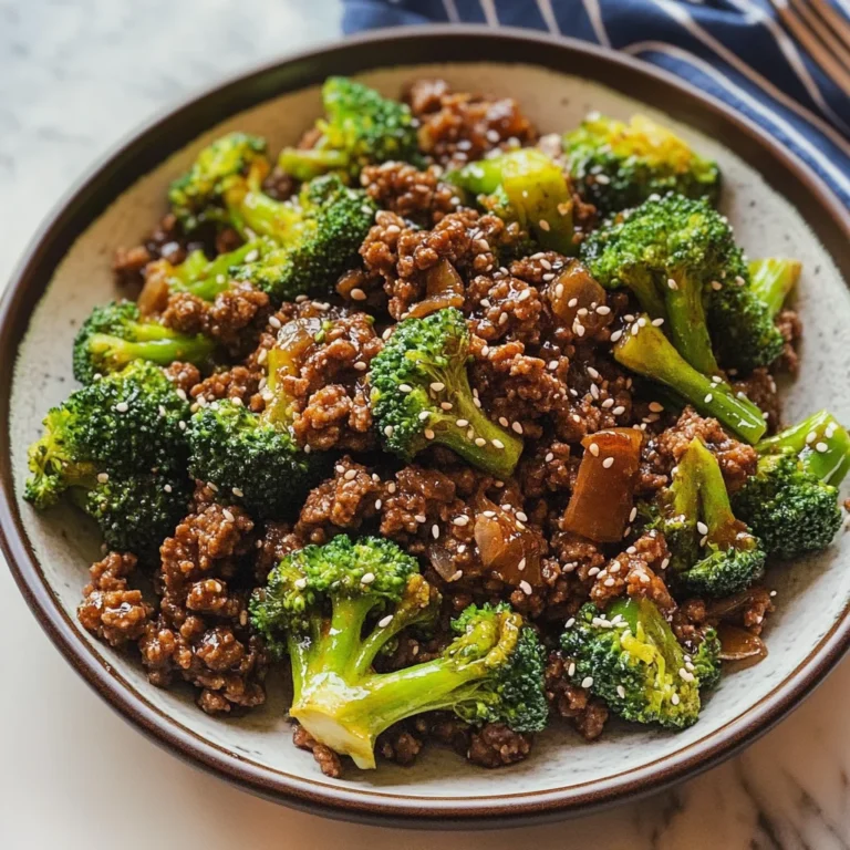 Ground Beef and Broccoli