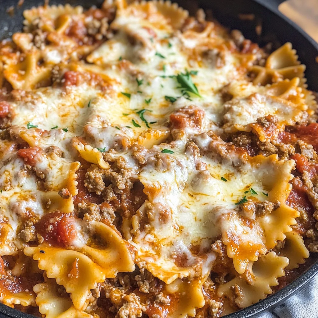 Healthy One Pot Skillet Lasagan