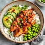Honey Sriracha Salmon Bowls