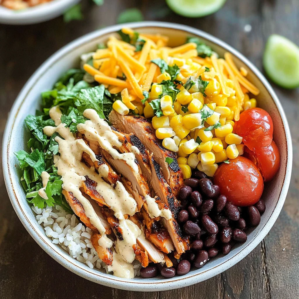 Irresistible High Protein BBQ Ranch Chicken Bowl Recipe