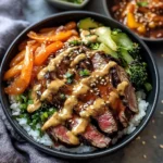 Korean BBQ Steak Rice Bowls with Spicy Cream Sauce: An Incredible Ultimate Recipe