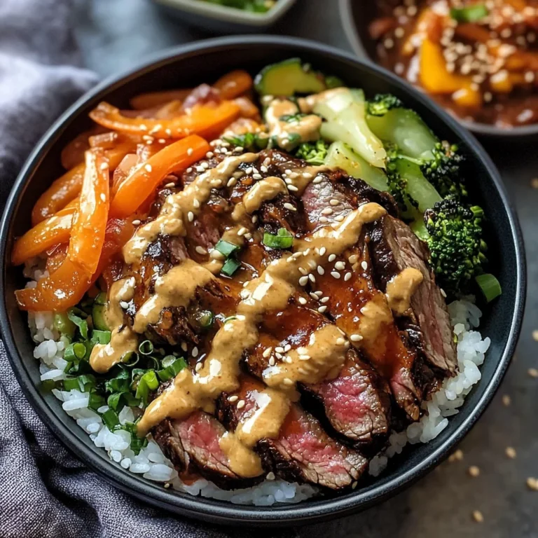 Korean BBQ Steak Rice Bowls with Spicy Cream Sauce: An Incredible Ultimate Recipe