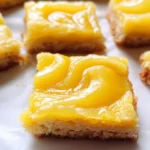 Lemon Curd Blondie Bars