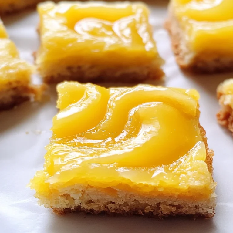 Lemon Curd Blondie Bars