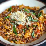 Manestra (simple Greek orzo comfort food)