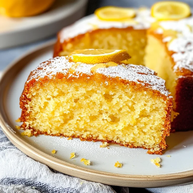 Meyer Lemon Syrup Cake