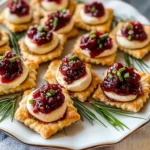 No Bake Cranberry Brie Bites